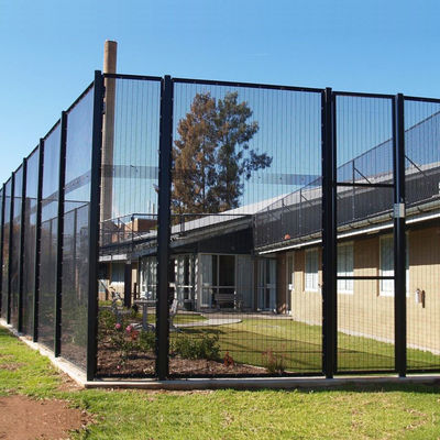 Powder Coated High Security 358 Anti Climb Mesh Fence Heat Treated