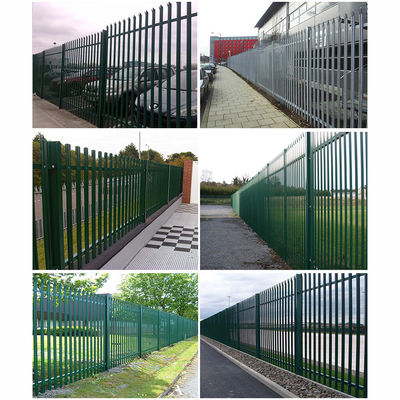 Powder Coated Steel Square Tube Flat Top Fence Panels Wrought Iron Picket Ornamental