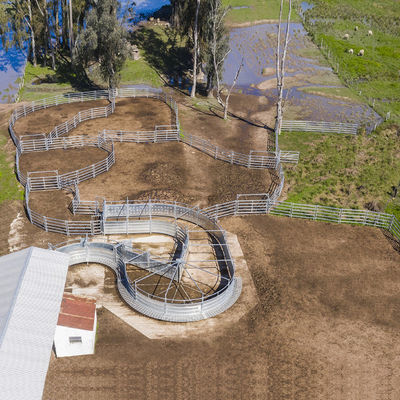 Oval Tube Heavy Duty Livestock Panels Water Proof Metal Farm Fencing
