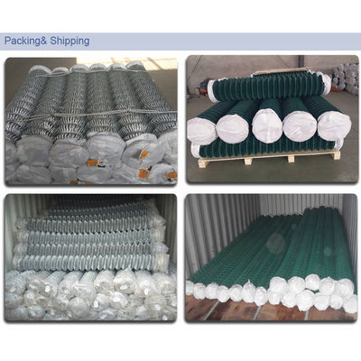 50x50mm 60x60mm Mesh Opening 6ft Chain Link Fence For Children'S Playgrounds