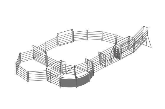 Length 2.1m Heavy Duty Sheep Livestock Panels Round Tube Square Tube Oval Tube