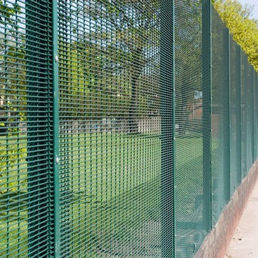 Powder Coated High Security 358 Anti Climb Mesh Fence Heat Treated