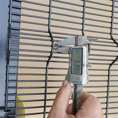 Powder Coated High Security 358 Anti Climb Mesh Fence Heat Treated