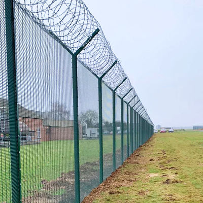 Hot Dip Galvanized Security 358 Mesh Fencing 1.8m 3m Height