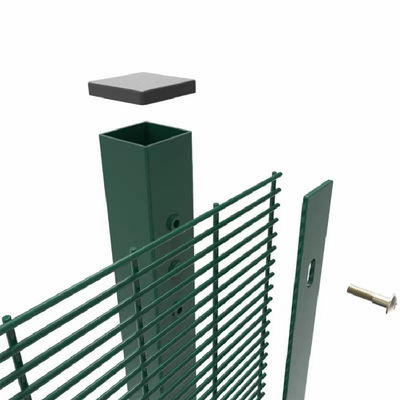 PVC Sprayed Metal Anti Climb 358 Security Fence Panels 2.0m 2.3m