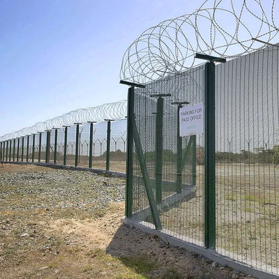 Hole Opening 12.7mmX76.2mm 358 Anti Climb Fence Pvc Coated
