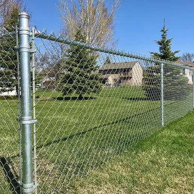 3.5mm Thick PVC Coated 8 Foot High Chain Link Fence Roll Low Carbon Steel