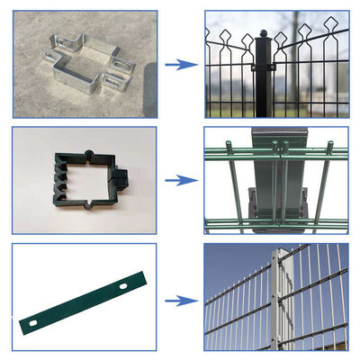 PVC Coating Thickness 4 Mm To 6 Mm 3d Curved Wire Mesh Fence Garden Fence