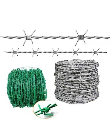 Shiny Appearance Extremely Sharp Barbed Wire Fence For Farm Forest