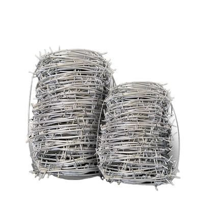 Prevent Rust Double Barbed Wire Roll 100-500m Galvanized Surface Treatment