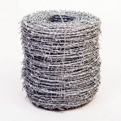 Prevent Rust Double Barbed Wire Roll 100-500m Galvanized Surface Treatment