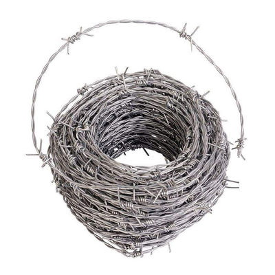 Prevent Rust Double Barbed Wire Roll 100-500m Galvanized Surface Treatment