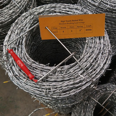 Roll Single Twisted Concertina Barbed Wire Neat And Bright In Color