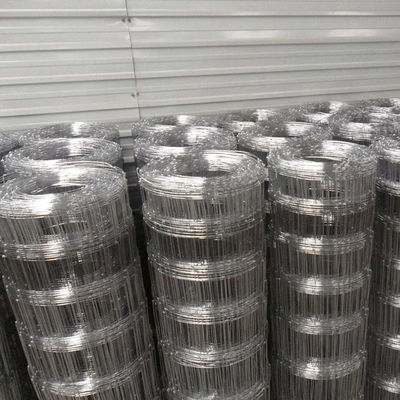 Zinc Coated Hinge Joint Fence 2200mm 3'' / 3'' Galvanized Farm Fence