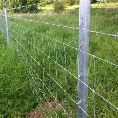 Heavy Galvanized Sheep Wire Mesh Fence Thick Wire Diameter Hinge Joint Sheep & Goat Fence