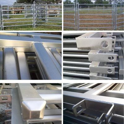 8ft 9.5ft 10ft Metal Livestock Fence Panels Square Tube Cattle Yard Panels