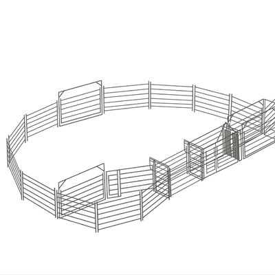 Vertical Pipe 50x50x2.0mm Farming Livestock Pens Welding Durable sheep fencing panels