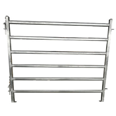 Light Grey Galvanized Farm Cattle Panel Fence Resists Corrosion Cattle Livestock Panels