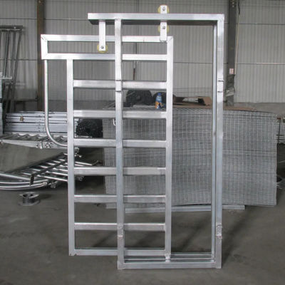 Galvanized Farm Cattle Panel Fence Sliding Gate Metal Livestock Panels 2.2m Height