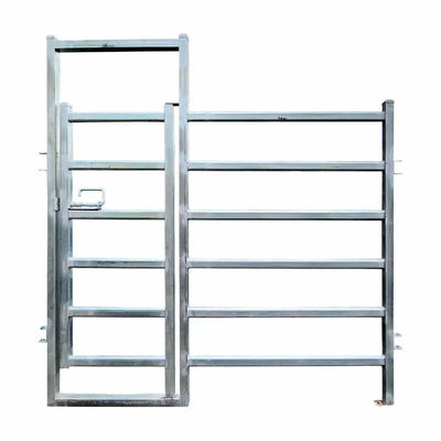 Side Gate Livestock Fencing Galvanized Man Gate Farm Cow Fence Panels Oval tube