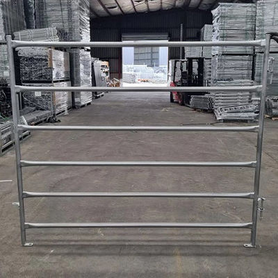 Durable Galvanized Metal Round Pen Fence Panels For Horse Corral Easily Assembled