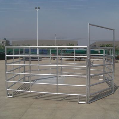 Livestock Cattle Corral Horse Panel Fence Bulk Cheap Round Tube Fence