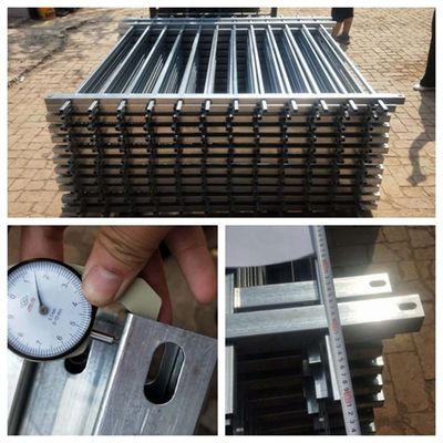 Modern Zinc Steel Metal Picket Fence Black Galvanized 6x8 Security Wrought Iron Flat Top Steel Fence