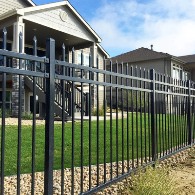 Galvanized Backyard Or Garden Steel Fences Wrought Iron Garden Fence Panels