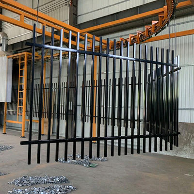 Heavy Duty Security Galvanized And Powder Coated Corten Steel Fence Panels Wrought Iron Design