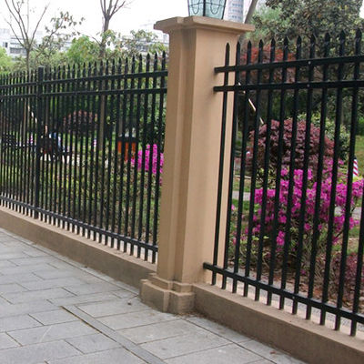 Heavy Duty Security Galvanized And Powder Coated Corten Steel Fence Panels Wrought Iron Design