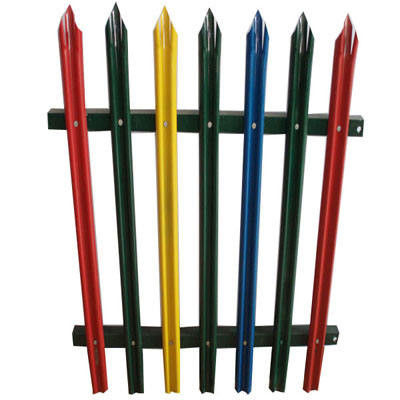 High Security Anti Rust Galvanized Outdoor Metal Fence Powder Coating Non Welded Easy To Install
