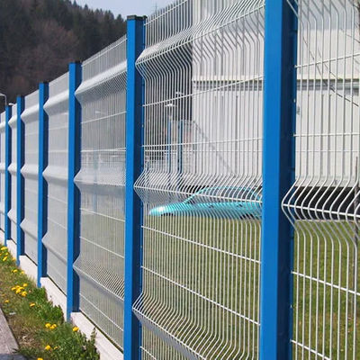 Industry Area Curved 358 Security Mesh Panels With 4 Mm Horizontal Wire And Vertical Wire