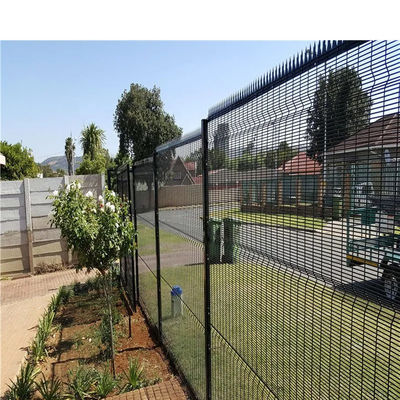 Industry Area Curved 358 Security Mesh Panels With 4 Mm Horizontal Wire And Vertical Wire