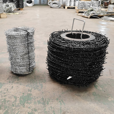 500m Per Roll  Prison Hot Dipped Galvanized Barbed Wire For Agriculture