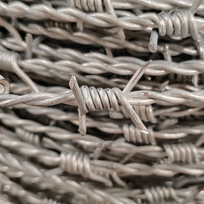 High Tensile Barbed Fencing Wire Galvanized Steel Double Twisted Farm Barbed Wire