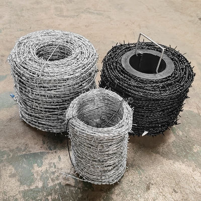 High Tensile Barbed Fencing Wire Galvanized Steel Double Twisted Farm Barbed Wire