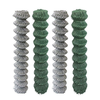 50x50mm Diamond Chain Link Fence พีวีซีเหล็กกระปุกไฟฟ้า
